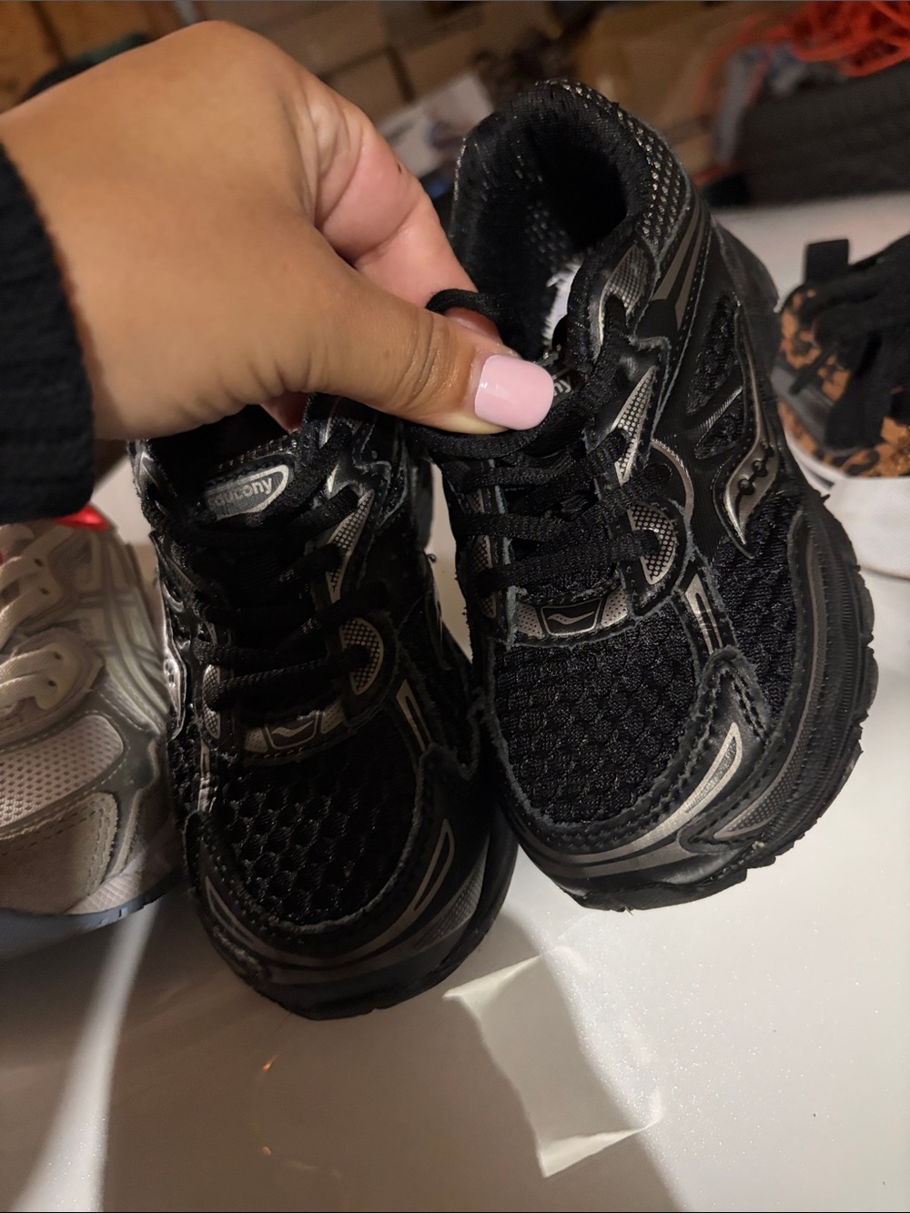 Saucony Kids Black Athletic Sneakers